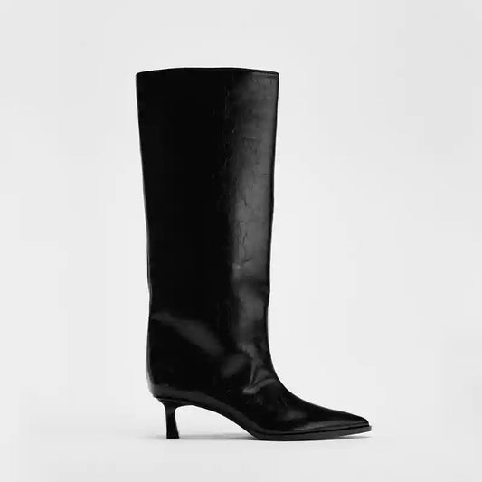 Aria Knee-High Heeled Boots